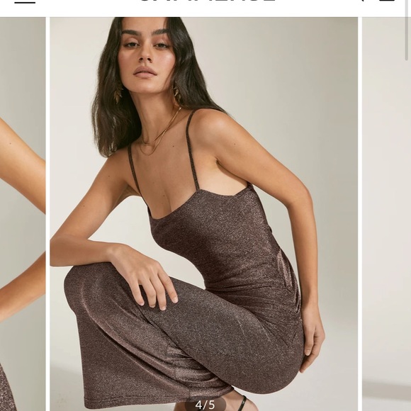 NWT Commense Sparkly Bronze dress - Picture 2 of 7